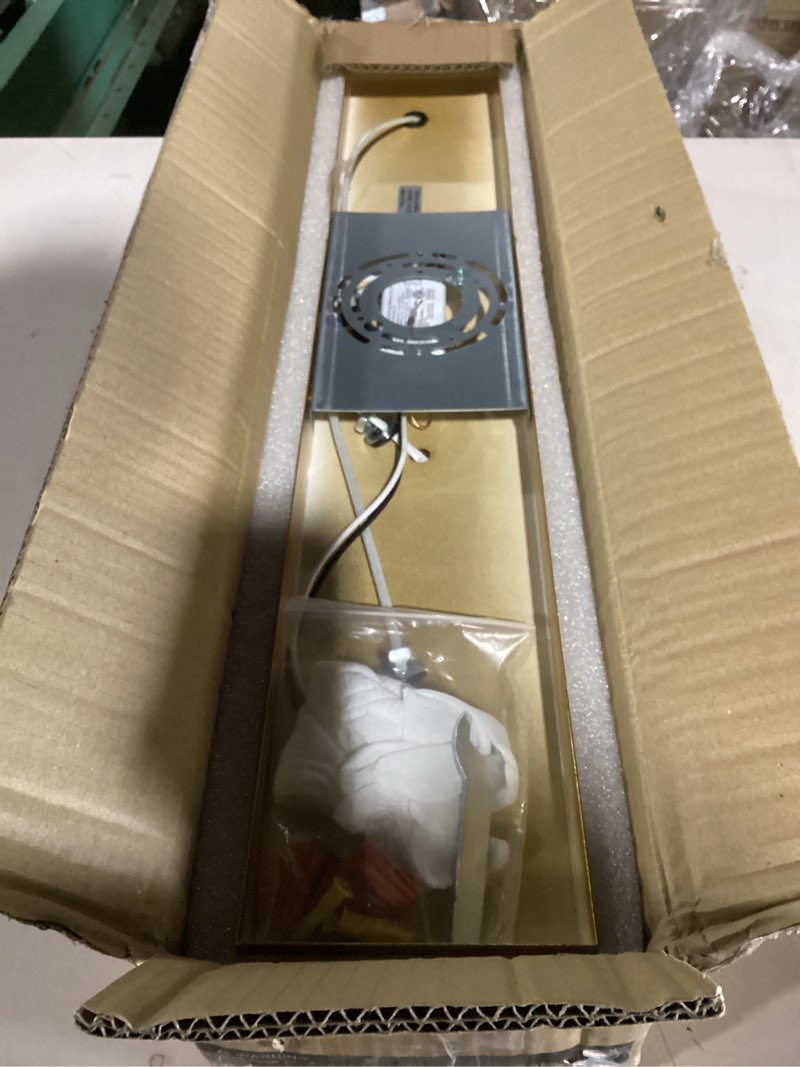 Condition photo showing Good Condition for 360° rotate led bathroom vanity light fixtures, 1600lm acrylic gold vanity lights for bathroom, modern wall lighting fixtures over mirror kitchen living room hallway (natural white light 5000k) gold - non-dimmable 4-light, 27-inch, 5000k