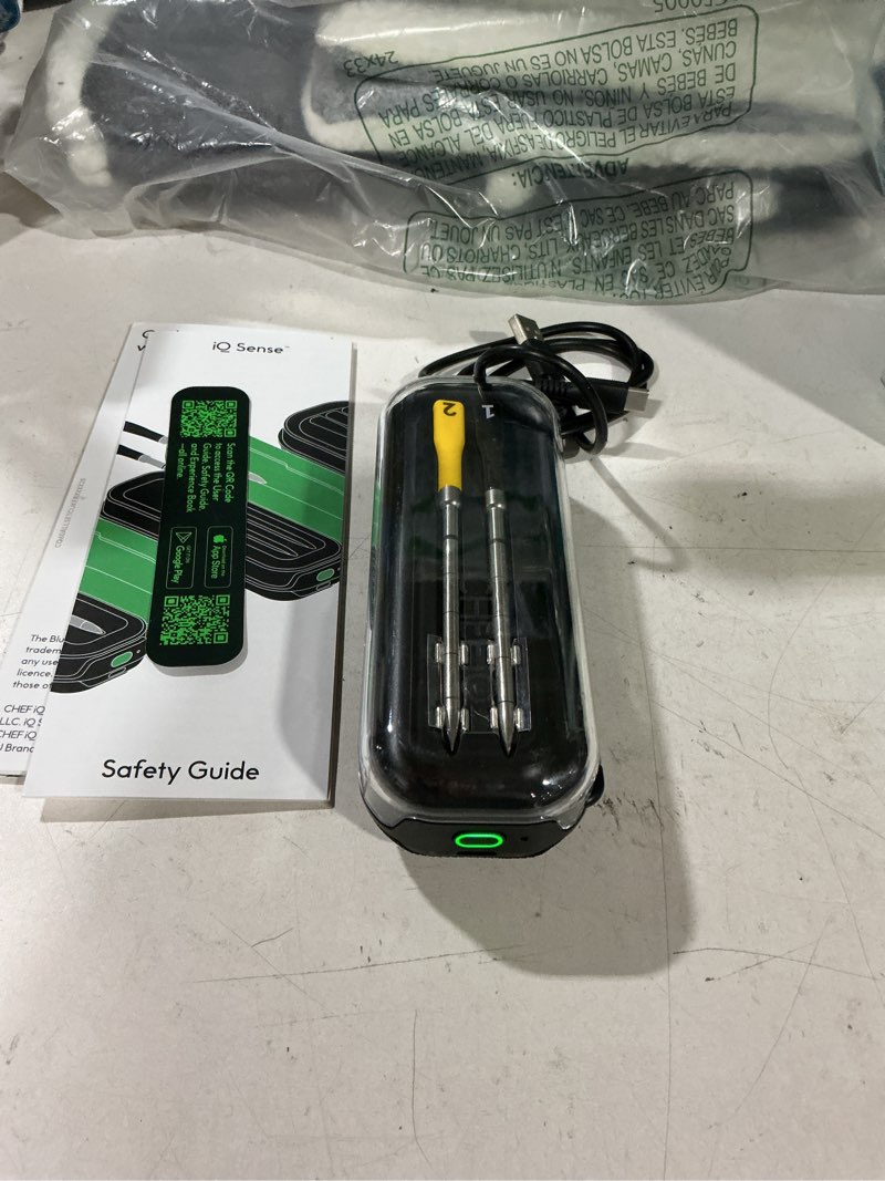 Condition photo showing Good Condition for chef iq sense | smart wireless meat thermometer | 2 ultra-thin probes | wifi unlimited range | 1000°f heat safe | 5 sensors | bbq, grill, oven, smoker, air fryer | gen3