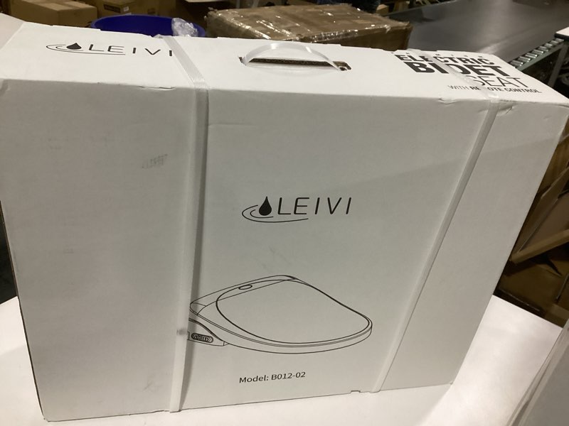 Condition photo showing Good Condition for LEIVI Electric Bidet Toilet Seat with Wireless Remote and Side Panel, Multiple Spray Modes, Adjustable Heated Seat, Warm Water and Air Dryer, Auto LED Nightlight, Round White Round