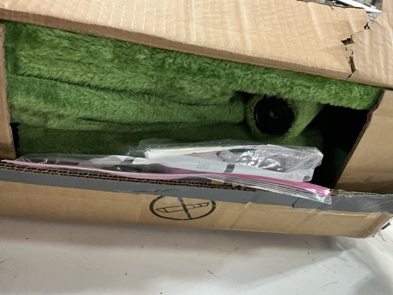 Condition photo showing As Is for fdw | 54" cat tree tower | green | multi-level indoor activity center with sisal scratching posts, condos, plush perches, hanging cat toys | sturdy, easy to assemble | for kittens & adult cats green 54in