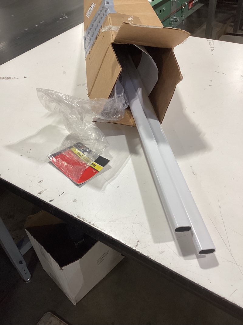 Condition photo showing Good Condition for prime-line k 5167 36 in. l steel reinforced white vinyl push bar for hinged swinging screen doors (single pack)
