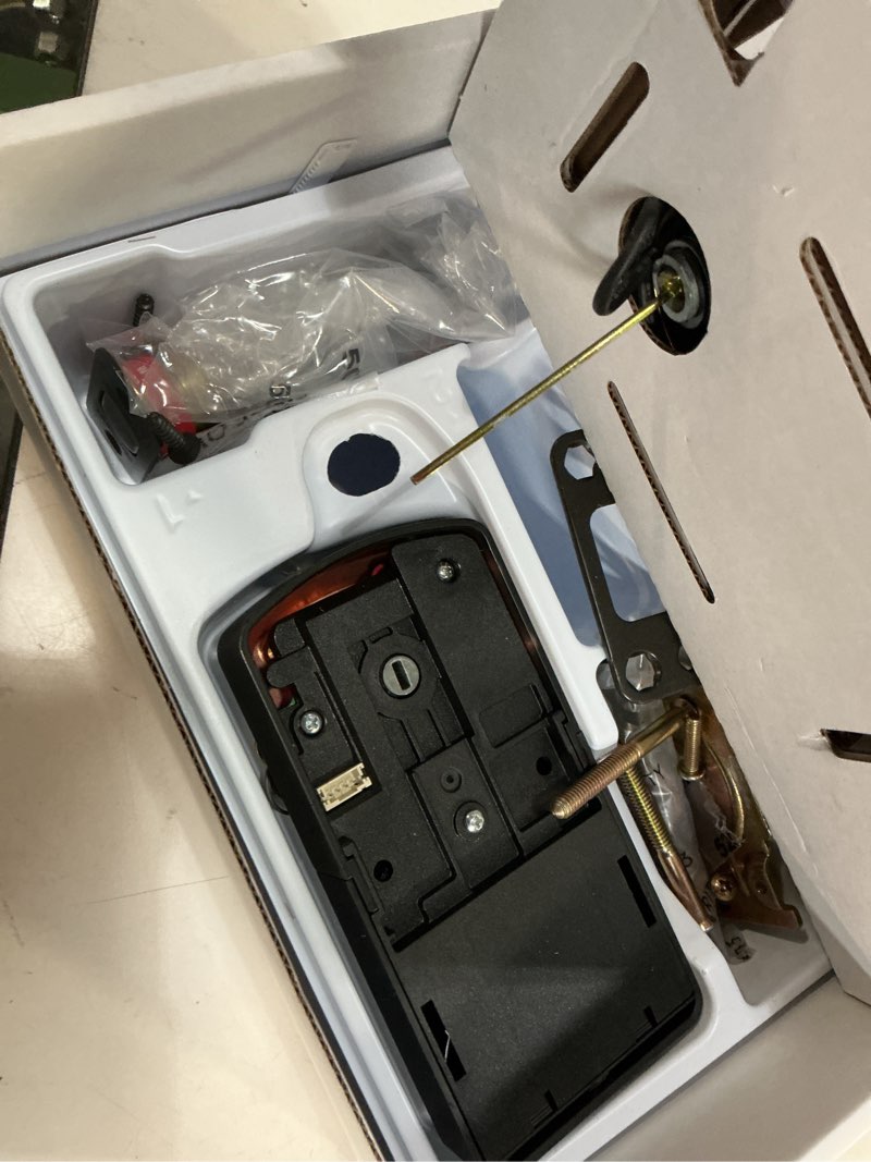 Condition photo showing As Is for smartcode 260 traditional venetian bronze keypad single cylinder electronic deadbolt featuring smartkey security