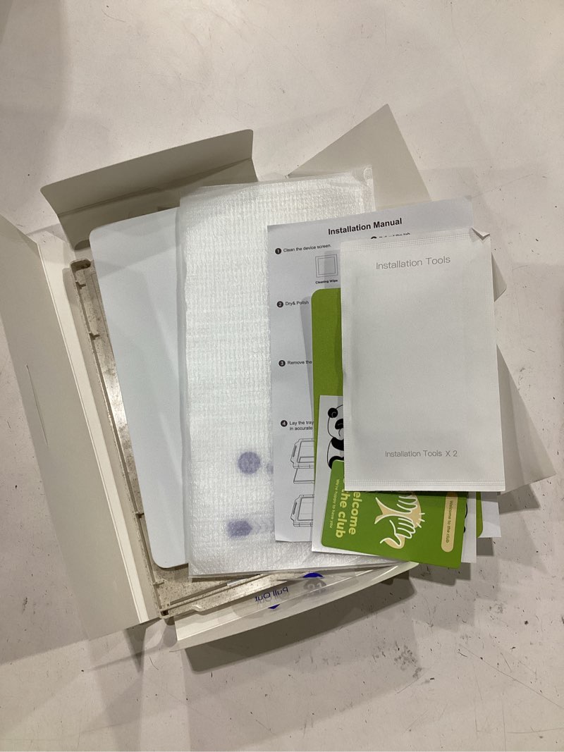 Condition photo showing As Is for wsken for samsung galaxy s25 ultra screen protector - [0.02s fingerprint unlock] [no.1 top 9h+ tempered glass] [auto dust remove] [zero bubble] 8k hd 10x shatterproof case friendly, 2 pack s25 ultra 2 pack clear