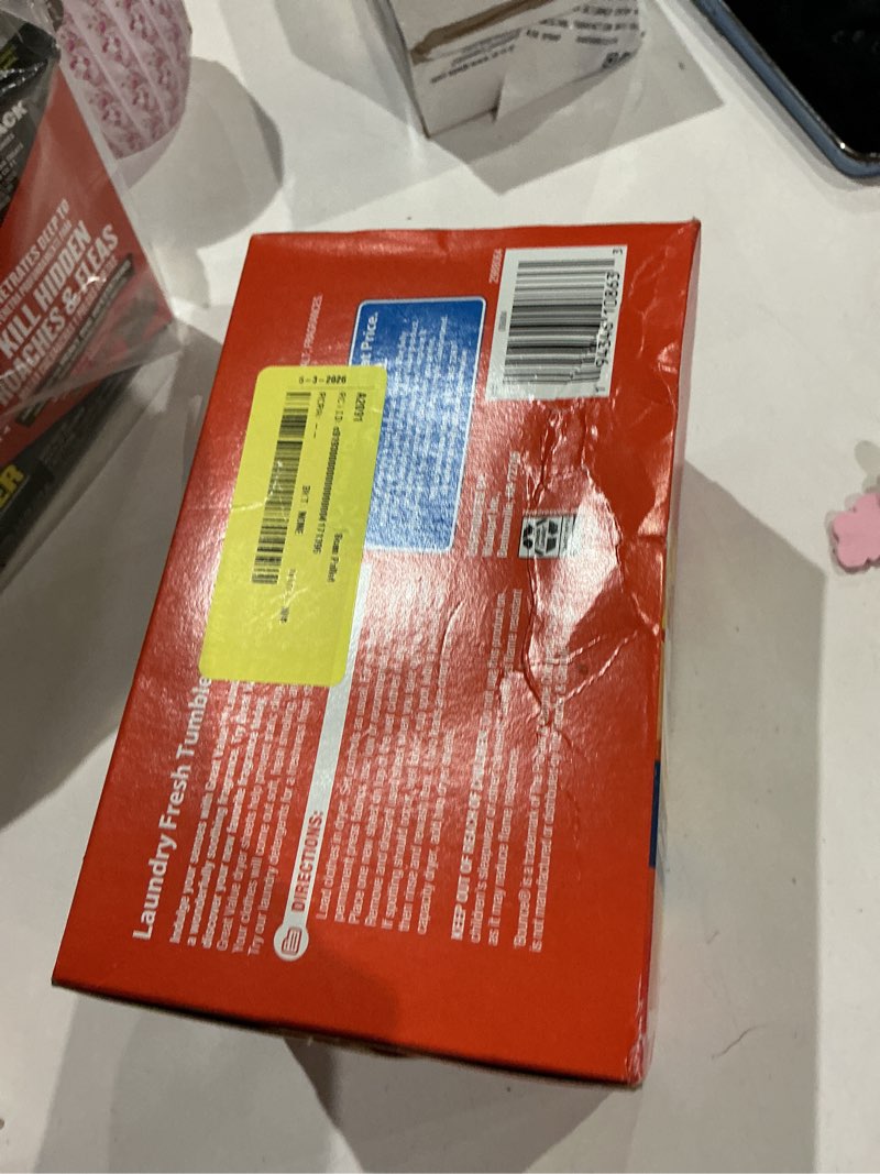 Condition photo showing Good Condition for great value tumble dryer sheets, laundry fresh, 180 count, compare to bounce®