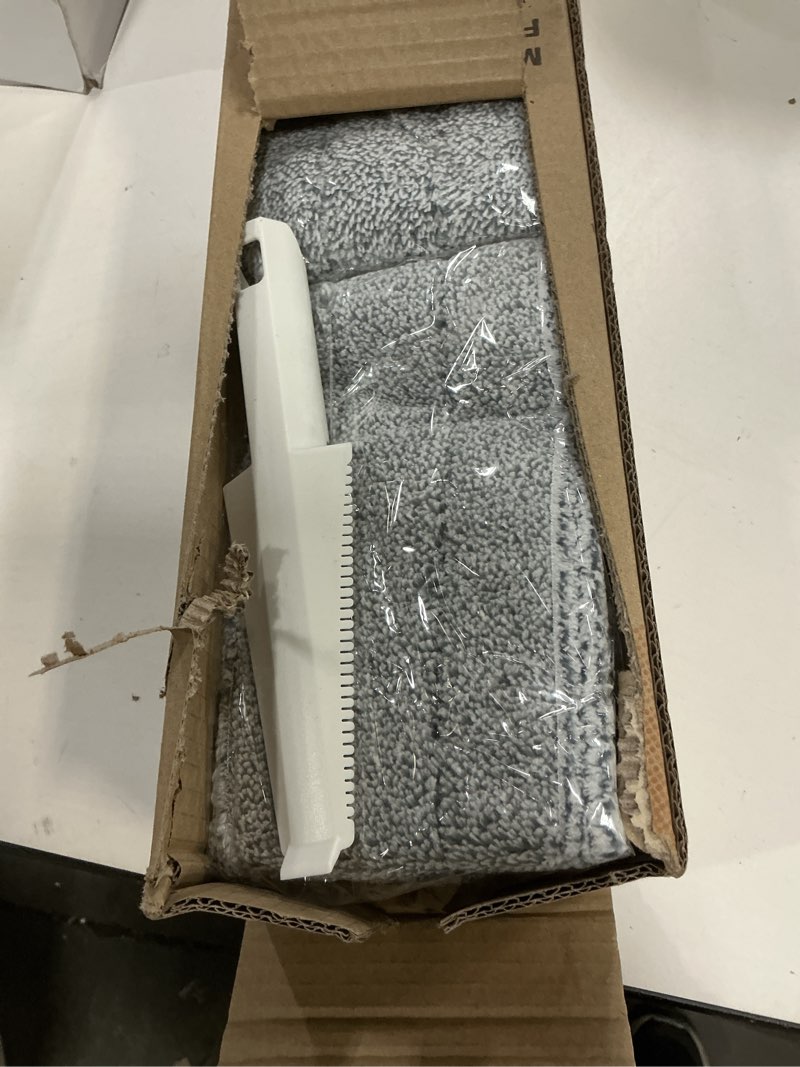 Condition photo showing New/Like New for 32-Inch Microfiber Flat Mop for Floor Cleaning - Commercial Wide Mop with 360° Rotation, Stainless Steel Handle & 4 Reusable Washable Pads - for Hardwood, Laminate, Tile, Dust and Wet Mopping 32 in Mop Set