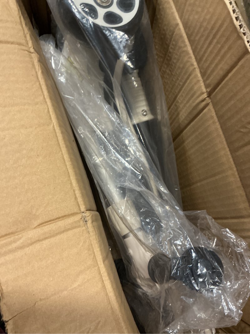 Condition photo showing New/Like New for Kick Scooter for Kids Ages 3-12, 5 Adjustable Height Foldable Scooter with 3 LED Light Wheels, Outdoor Activities for Toddlers Boys Girls, Max Load up to 165 lbs Black and White