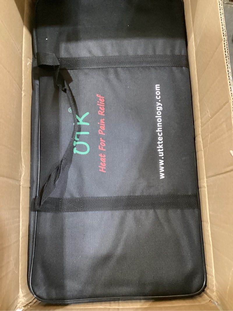 Condition photo showing Good Condition for utk 70''x 24'' large far infrared heating pad,pure jade heating pad, full body fsa hsa eligible pad with 429 individual nature gemstones, personal use, memory function, auto-off, travel bag included 24x70 inch (pack of 1)