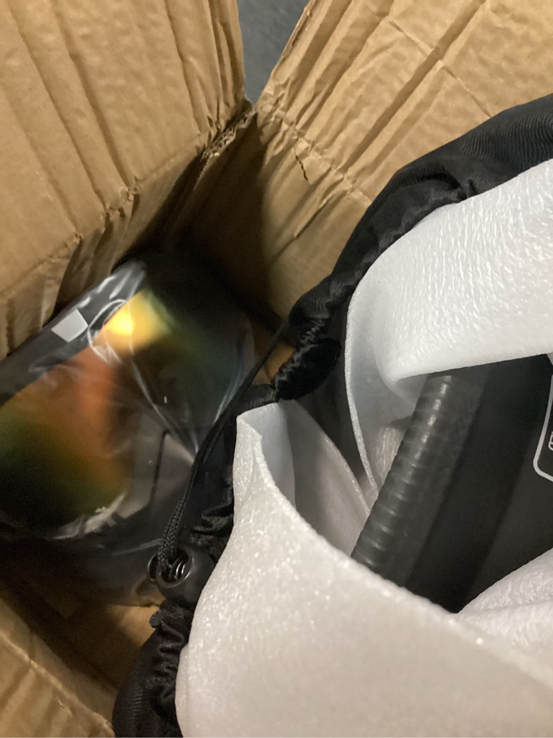 Condition photo showing New/Like New for motorcycle half helmets with face shield, german style motorcycle helmet for adult men women, dot approved retro half shell helmet for moped cruiser scooter x-large 1matt black