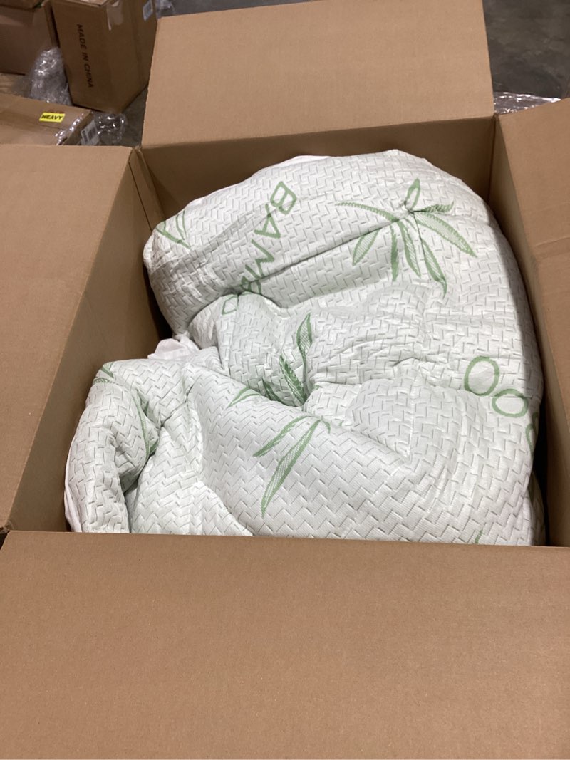 Condition photo showing Good Condition for extra thick mattress topper king size, waterproof soft viscose derived from bamboo, pillow top mattr