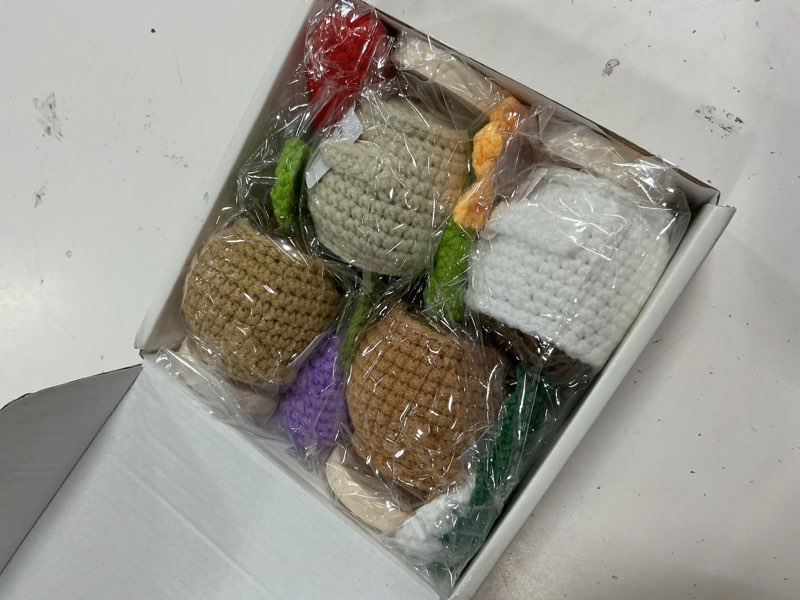 Condition photo showing New/Like New for teacher appreciation gifts, thank you for helping me grow, handmade crochet sunflower plants, positive flower heart with stand, thoughtful gtaduation thank you gifts for women, mom, coworkers, friends