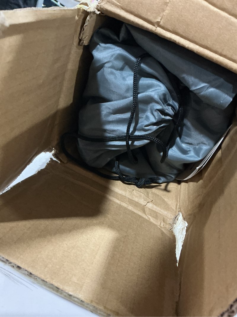 Condition photo showing As Is for Camping Chairs Lawn Portable Foldable Camp Folding Lightweight Chair for Adults with Drink Holder and Cooler Pouch Outdoor for Camping, Lawn, Sports, Picnic, Music Festival, Gray Black Gray Black Large