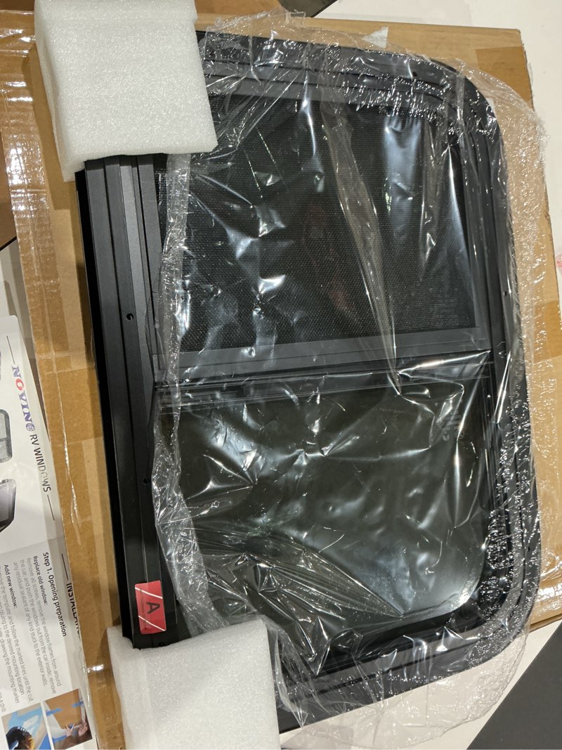 Condition photo showing Good Condition for recpro rv window | teardrop style | horizontal sliding | rv window replacement | made in usa(24"w x 20"h)