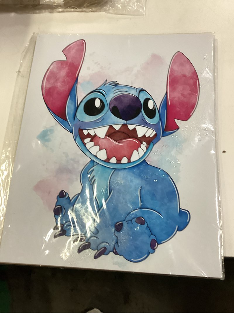 Condition photo showing New/Like New for BigWig Prints Stitch Posters - Lilo and Stitch Wall Decor, Nursery Watercolor Art Prints, Kids Bedroom Posters for Girls and Boys, Nursery Wall Art - Unframed Set of 9 (8x10”)