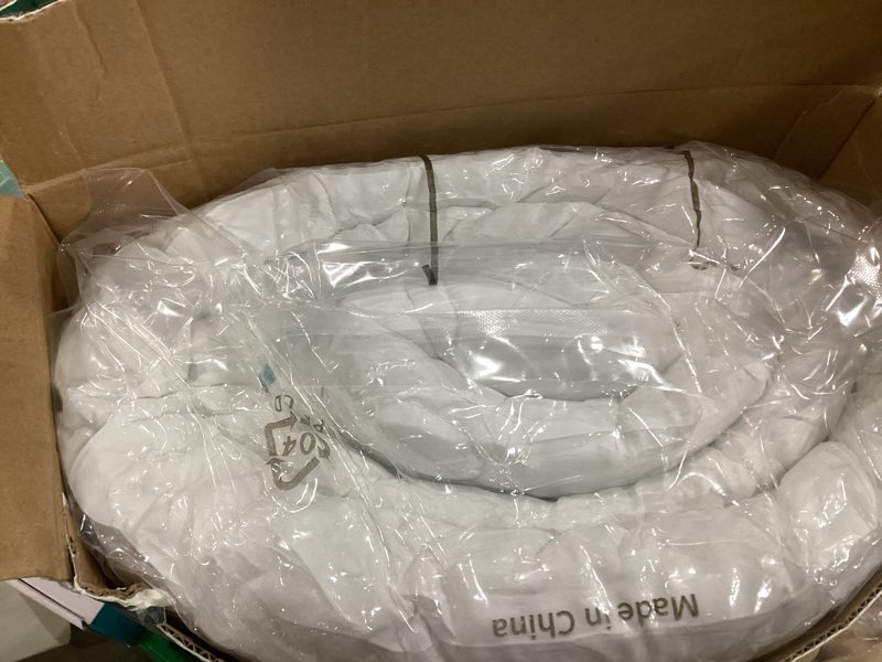 Condition photo showing New/Like New for Hansleep Twin Mattress Pad Topper Memory Foam, Twin Foam Mattress Topper Viscose Derived from Bamboo, Twin Size Bed Mattress Pad Cover for Back Pain Relief, 39" x 75", White White Twin 1.5 Inch