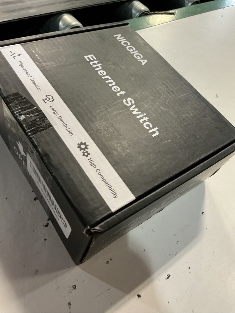 Condition photo showing New/Like New for 10gbe ethernet switch unmanaged with 2 x 10gb rj45 ports + 4 x 2.5gb base-t ports, desktop/wall mount nicgiga 6 port 10gbps network switch for wireless ap, nas, pc