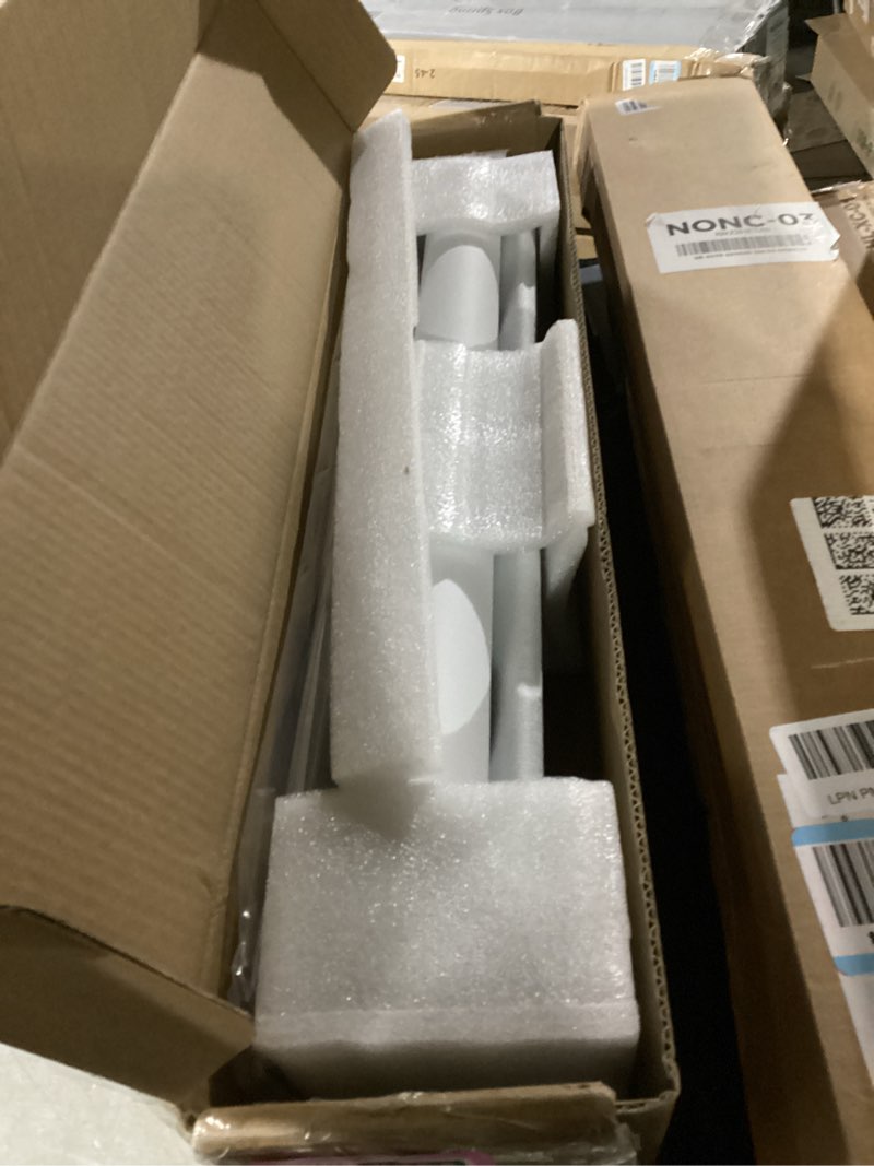 Condition photo showing New/Like New for Allesin ZEN No Drill No Tools Blackout Roller Shades for Windows, Cordless Roller Blinds with Fabric-Matched, Custom Blinds for Home Office,Bedroom, White, 22" W x 48" H 22"W x 48"H Linen Woven-100% Blackout-white