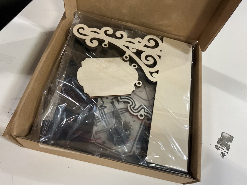 Condition photo showing New/Like New for set of 5 custom book genre dividers - decorative hanging shelf signs with chains for home library, bookshelf organization & reading corner decor, easy mount tavern style bookcase labels
