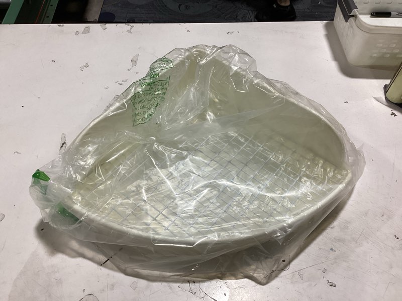 Condition photo showing Good Condition for kathson large rabbit litter box bunny corner toilet box potty trainer bigger pet pan small animal cage toilet bedding box fanshaped for adult guinea pigs chinchilla ferret galesaur white