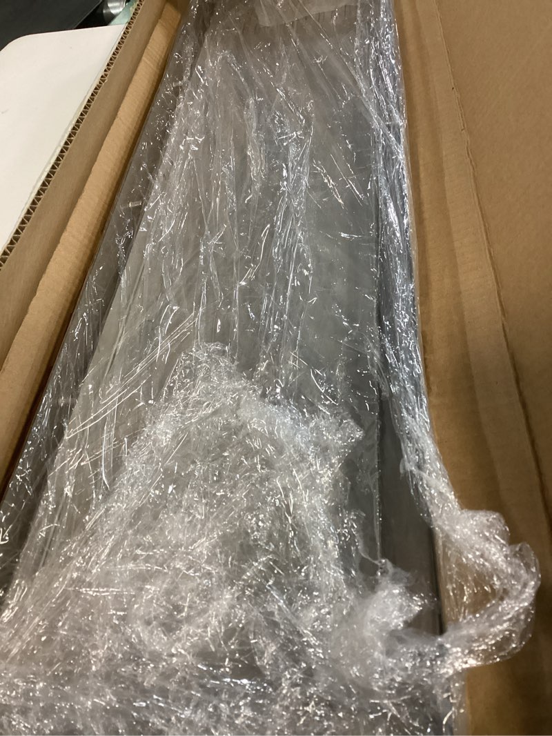 Condition photo showing As Is for 31.5" x 8" x 6.7" Range Hood Chimney Extension Fit for SNDOAS GD24 GD17 (Assembly Required), Stainless Steel Range Hood Extension Duct Cover (Upper Piece) Silver