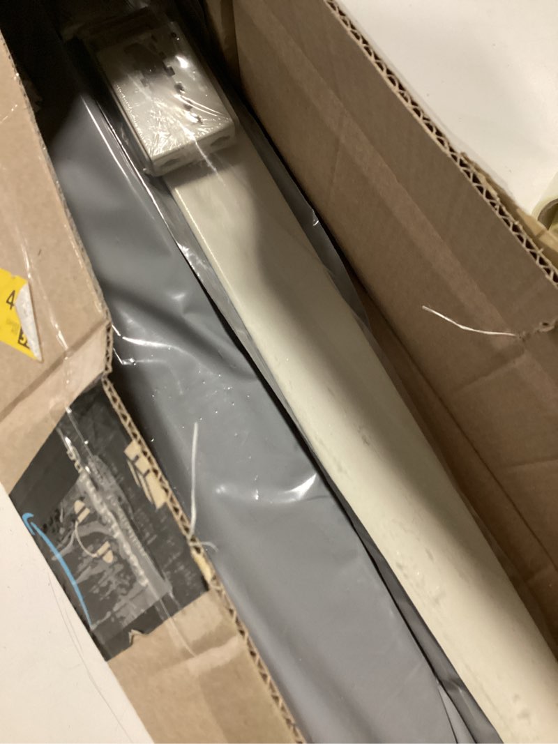Condition photo showing As Is for kenney 506ap classic 2.5 adjustable projection, 28 to 48-inch wide pocket curtain rod, white 28-48"