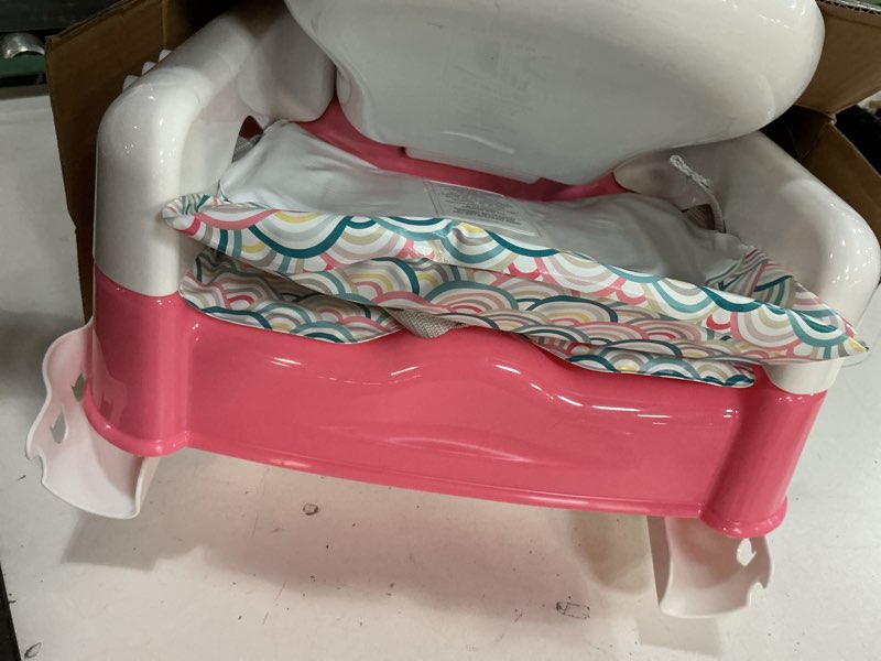 Condition photo showing As Is for safety 1st deluxe 5-in-1 sit, snack & go convertible toddler booster seat, turnip the beet