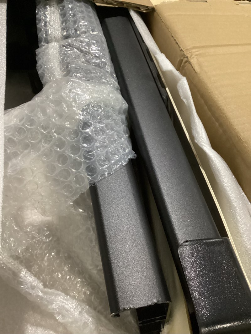 Condition photo showing Good Condition for 6 inches running boards side steps compatible with 2007-2021 toyota tundra crewmax cab 4 full size doors, black textured aluminum nerf bars alu-diamond anti-slip black tundra 07-21 crewmax