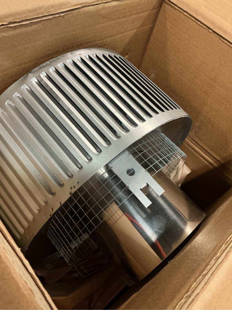 Condition photo showing Good Condition for superior - astria - ihp - chimney cap round top w/louvered screen for 8dm pipe rlt-8dm f0918, silver