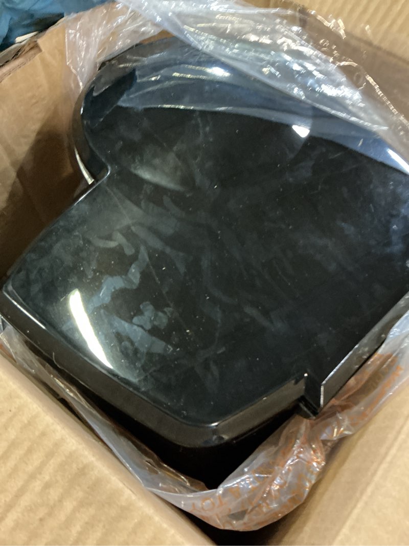 Condition photo showing As Is for black+decker 12 cup thermal programmable coffee maker with brew strength and vortex technology, black/steel, cm2046s