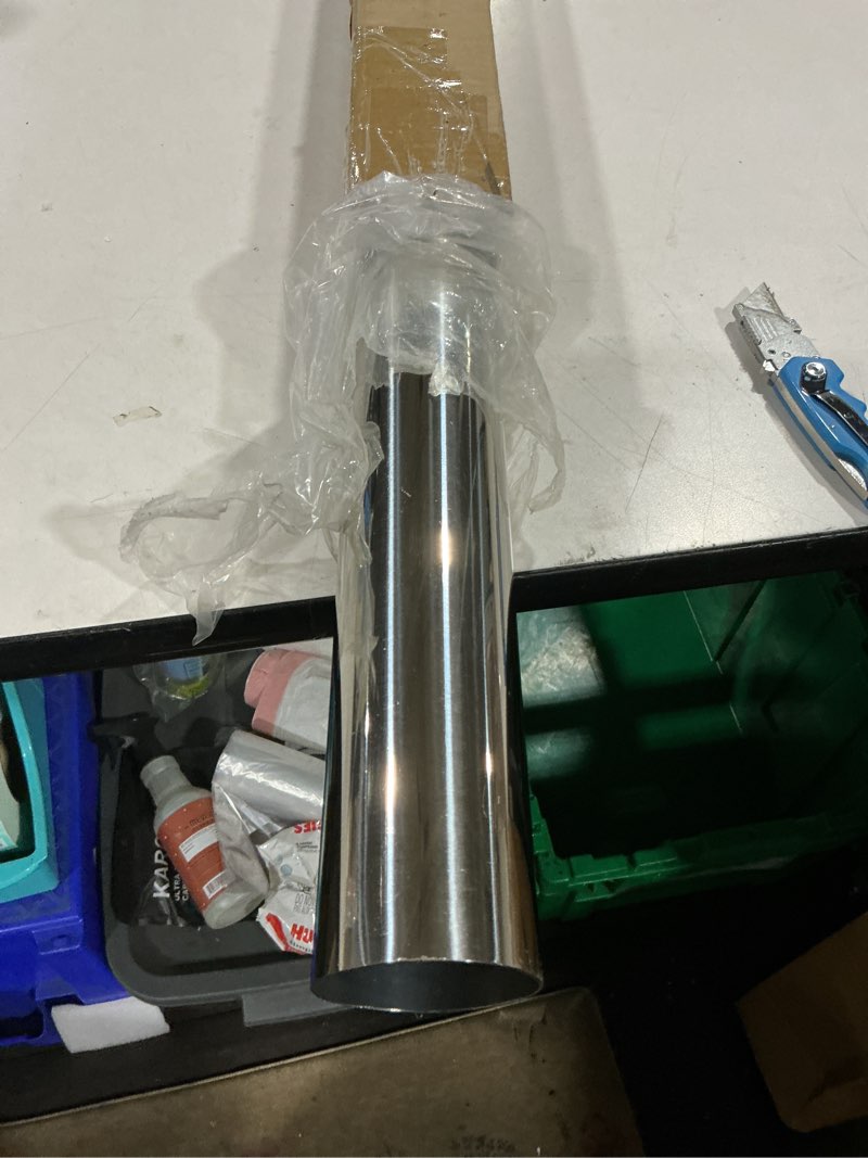 Condition photo showing Good Condition for od 2.5'' inch 48 inch length straight diy custom mandrel exhaust pipe tube pipe,industrial pipes,t304 stainless steel,universal fit,2.5''(63mm) od mandrel straight pipe-1pc od?2.5''-straight-48'' length-1pc