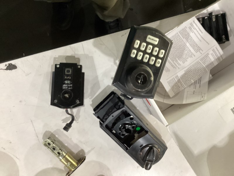 Condition photo showing As Is for incomplete * kwikset smartcode 260 keypad electronic lock satin nickel