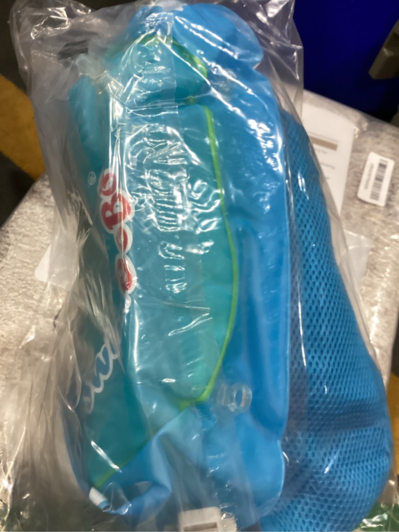 Condition photo showing Good Condition for free swimming baby inflatable baby swim float with sun canopy size improved infant pool floaties swimming pool toys for the age of 3-36 months small blue dolphin
