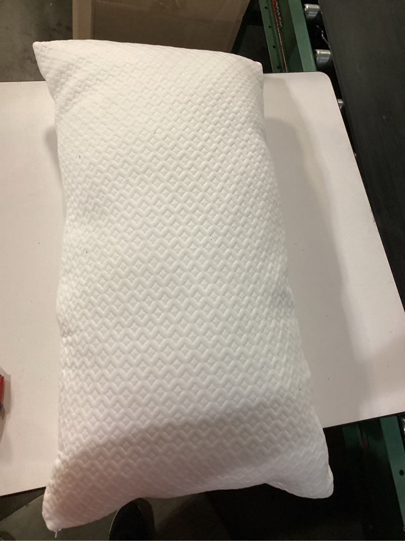 Condition photo showing Good Condition for cosy house collection luxury rayon derived from bamboo shredded memory foam pillow - adjustable & removable fill - cool & breathable cover with zipper for side, back, & stomach sleepers (king) white king (pack of 1)