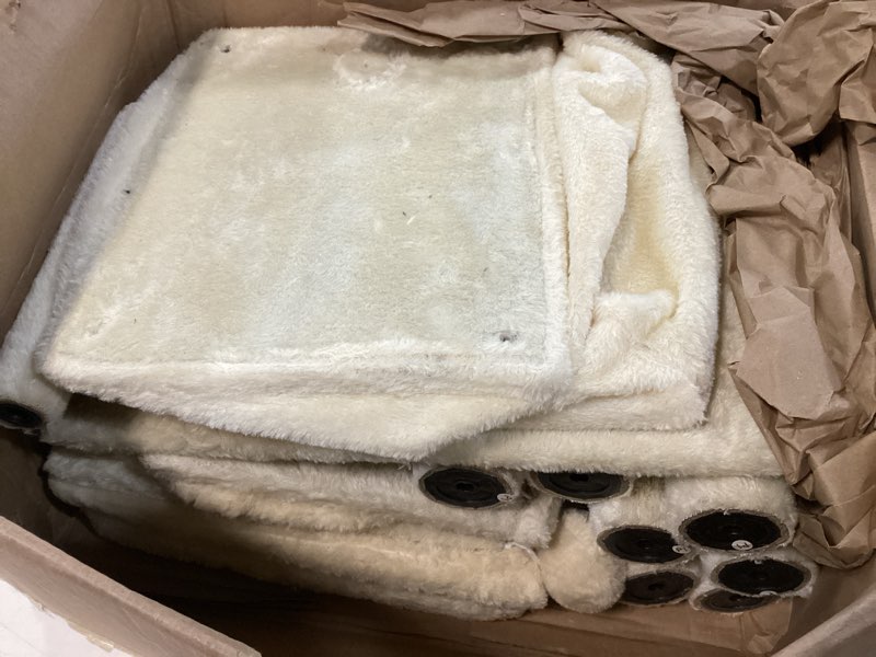 Condition photo showing As Is for Heybly Cat Tree with Toy, Cat Tower Condo for Indoor Cats, Cat House with Padded Plush Perch, Cozy Hammock and Sisal Scratching Posts, Beige HCT004SM 43.3 inch Beige