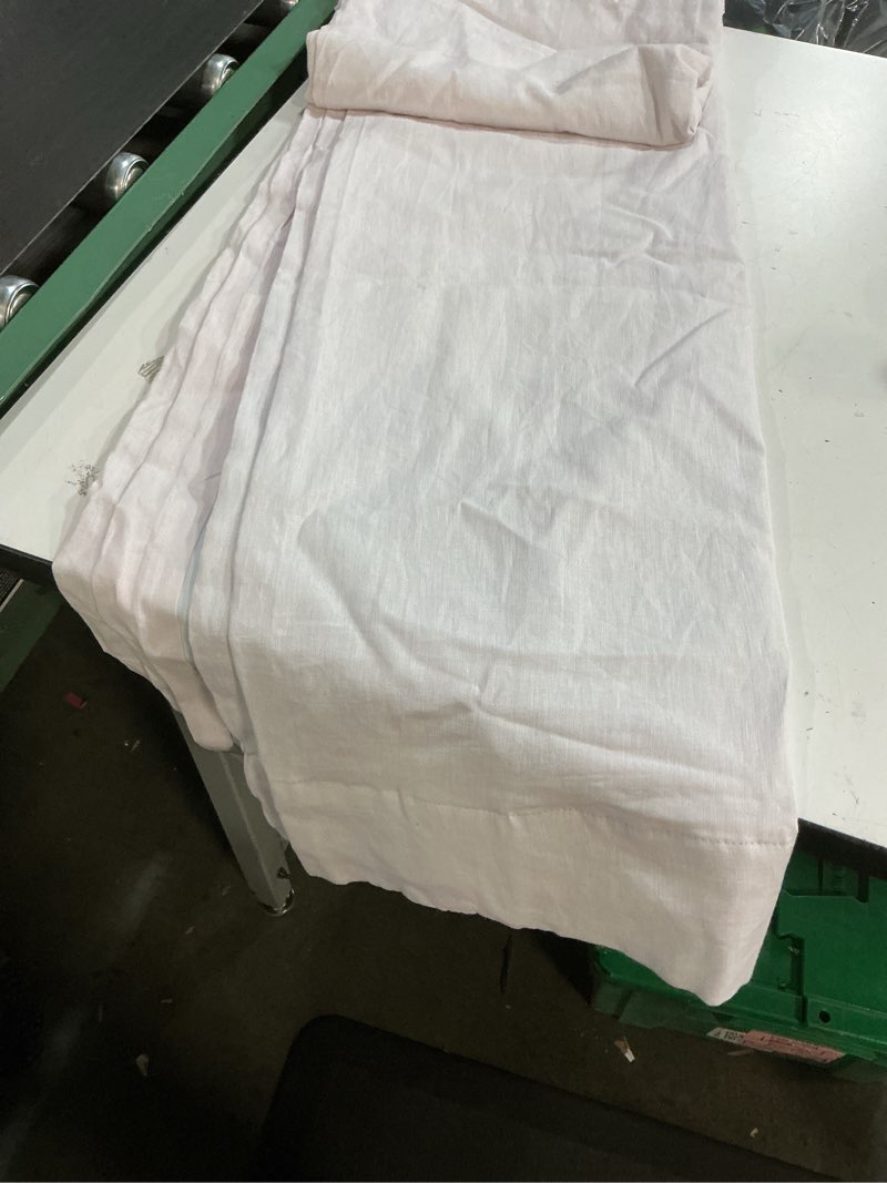 Condition photo showing As Is for european linen true blackout curtain 48in x 96in 122cm x 244cm