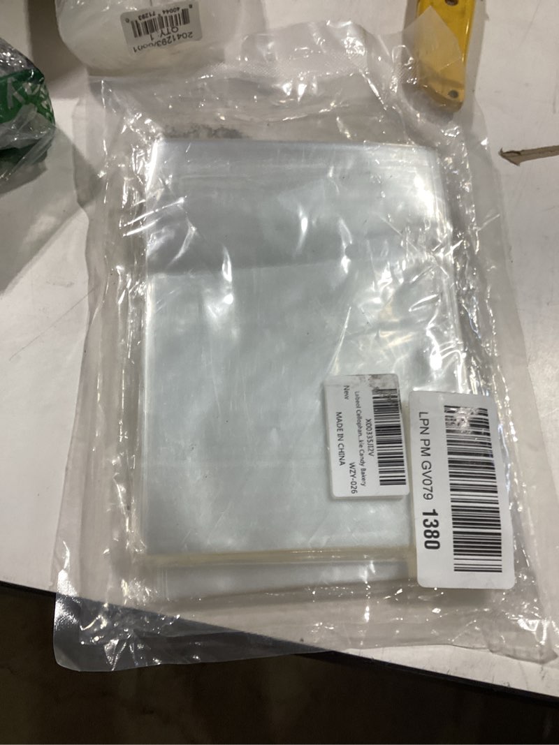 Condition photo showing New/Like New for labeol cellophane bags 300pcs 5x7 treat bags with ties goodie bag clear plastic bag for packaging favor gift cookie candy bakery 5x7 (pack of 300)