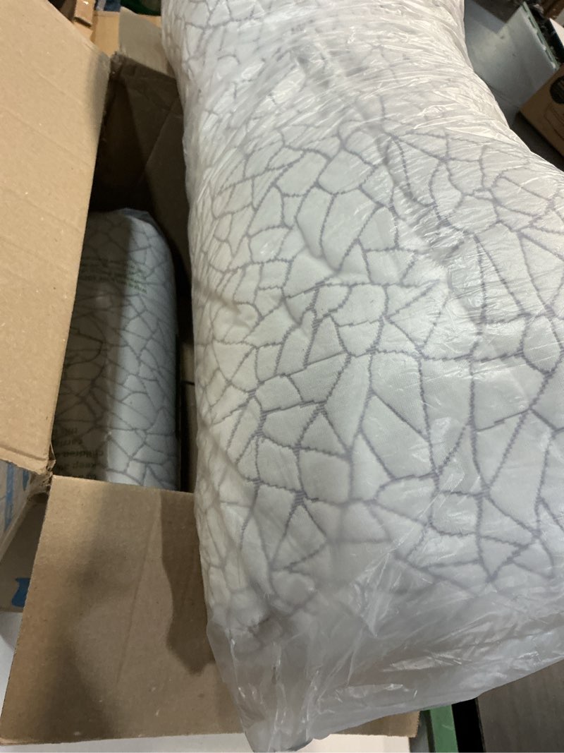 Condition photo showing Good Condition for bpc premium rayon derived from bamboo firm pillows king size set of 2 - hypoallergenic shredded memory foam pillows with removable cover bed pillows for side stomach and back sleepers, certipur-us grey king (pack of 2)