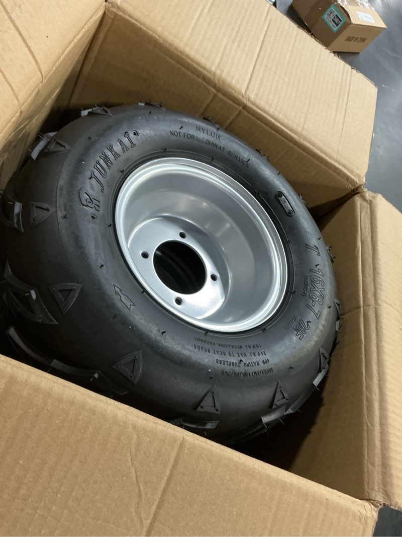 Condition photo showing Good Condition for 16x8-7 ATV WHEELS with RIMS 4 HOLES (Silver)