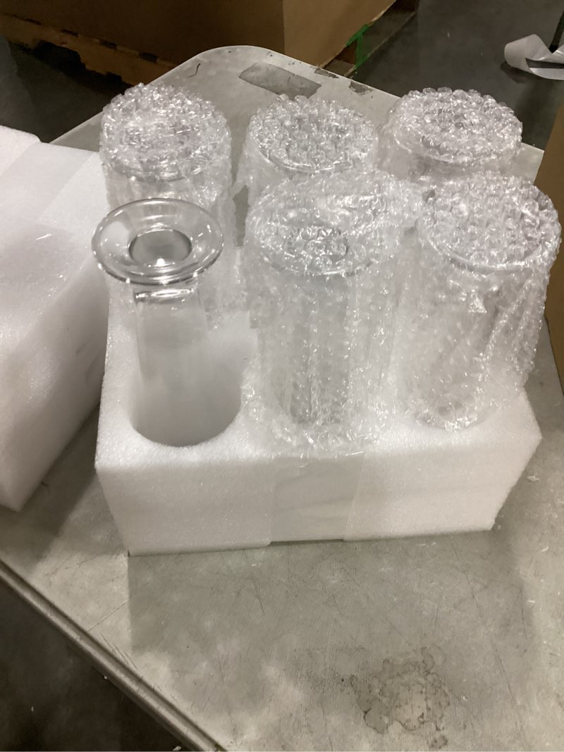 Condition photo showing Good Condition for yiyiring 6 pcs pilsner beer glasses, pint glasses for pilsner, kolsch, lager, beverage, old fashione