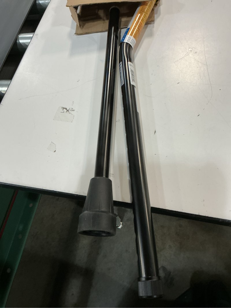 Condition photo showing Good Condition for medline bariatric offset walking cane for seniors & adults, adjustable height 29"-38", ideal for balance support, injury & post-surgery mobility aid, black