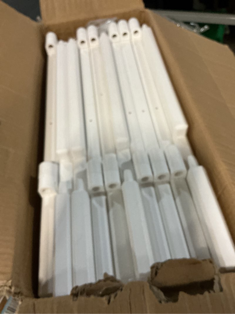 Condition photo showing Good Condition for clear acrylic dog playpen indoor, puppy cat small pet play pen, easy assemble & disassemble sturdy plastic dog fence with heavy duty door lock (24in h, 10pcs), white white 10 panels - 24 in