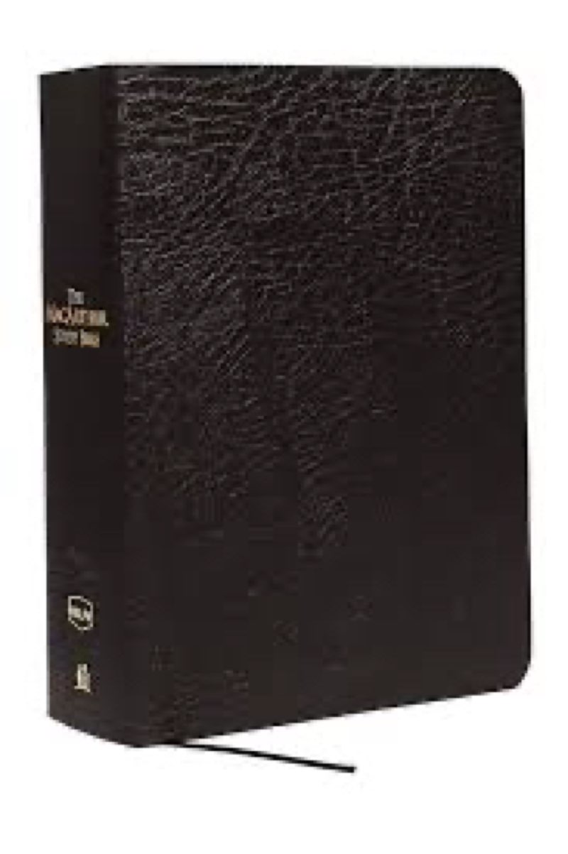 The Macarthur Study Bible: New American Standard Bible, Black Bonded Leather