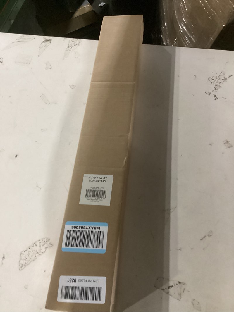 Condition photo showing New/Like New for lazblinds cordless cellular shades, no tools no drill blackout honeycomb shades pleated blinds for windows, 24" w x 64" h, silver white blackout-silver white 24'' w x 64'' h