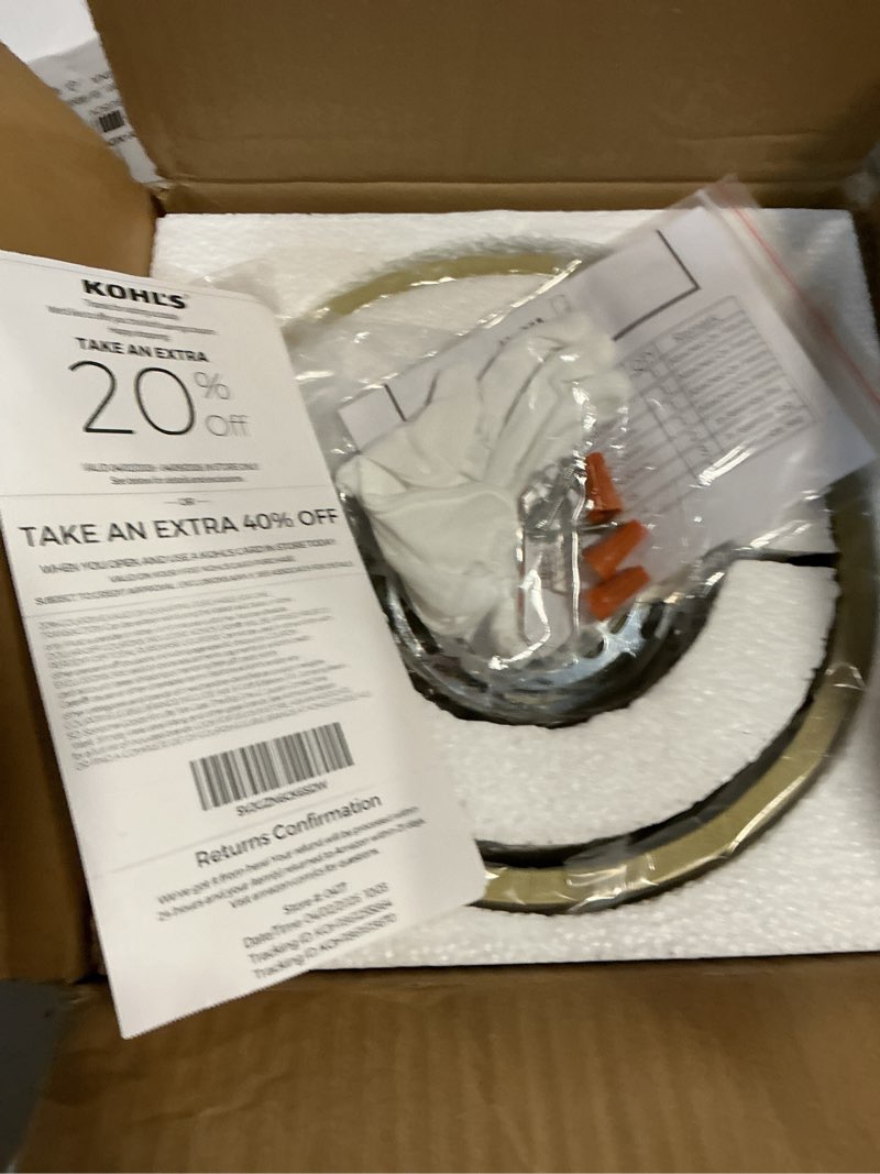 Condition photo showing New/Like New for crystal ceiling light, modern semi flush mount ceiling light, gold crystal chandelier for kitchen bedroom bathroom entryway (bulb not included)