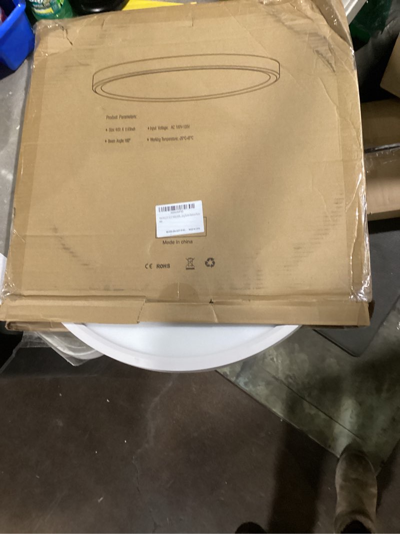 Condition photo showing Good Condition for 3cct 3000k/4000k/6000k selectable, led flush mount ceiling light, 20 inch 5000lm round modern flat panel,super slim for living dining kitchen bedroom room white 20in-1pack(3 color dimmable)