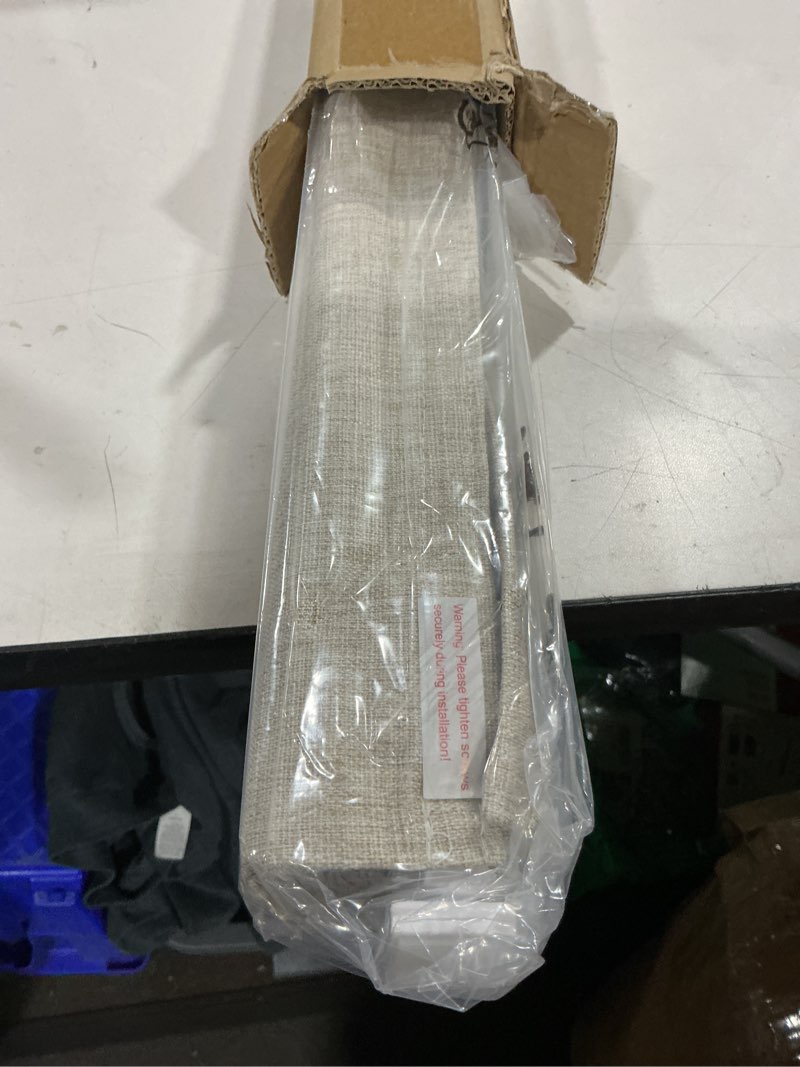 Condition photo showing Good Condition for lazblinds no tools no drill cordless roman shades for windows, blackout thermal insulated uv blocking window blinds, room darkening fabric blinds for indoor windows, 39'' w x 64'' h, beige blackout - beige 39" w x 64" h