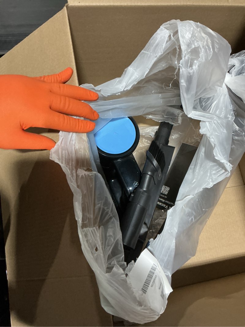 Condition photo showing New/Like New for newbulig cordless vacuum cleaner, lightweight stick vacuum for home with anti-tangle and led lights, powerful rechargeable wireless cleaners for hardwood floors carpet pet hair black blue 11"*10"