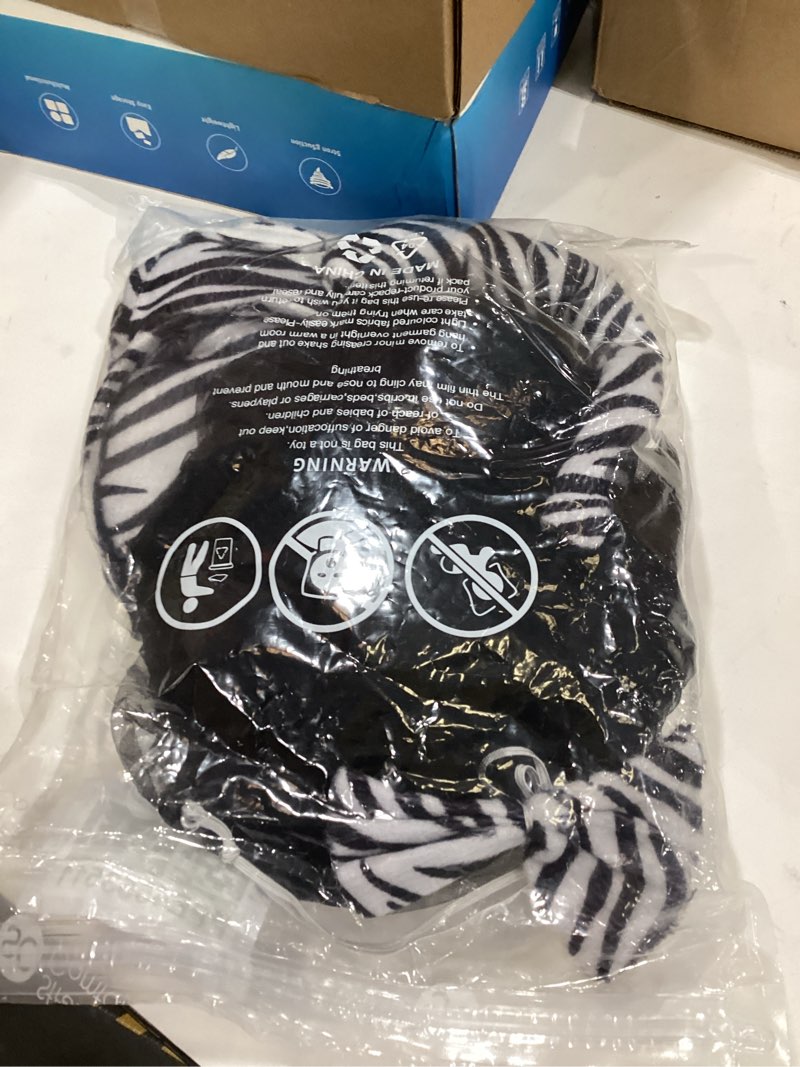 Condition photo showing Good Condition for Girl's Oh So Soft Long Sleeve Crew Neck Top Zebra Small