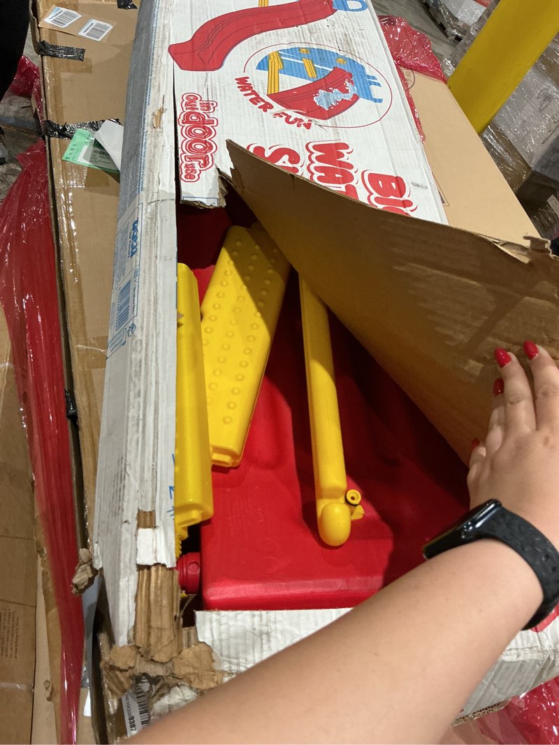 Condition photo showing New/Like New for dolu big water slide - colorful plastic outdoor water slide, attach to garden hose for water feature, indoor use too, kids and toddlers ages 2 and up