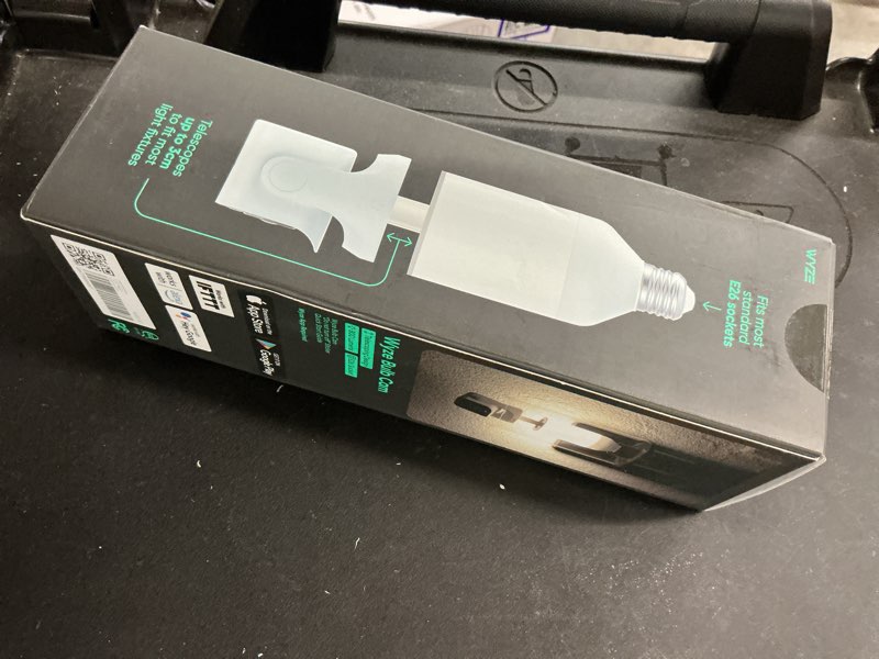 Condition photo showing New/Like New for wyze bulb cam - 2k hd smart light bulb security camera with color night vision, 800-lumen dimmable led, 160° wide view, motion detection & siren, e26 socket, alexa/google/ifttt