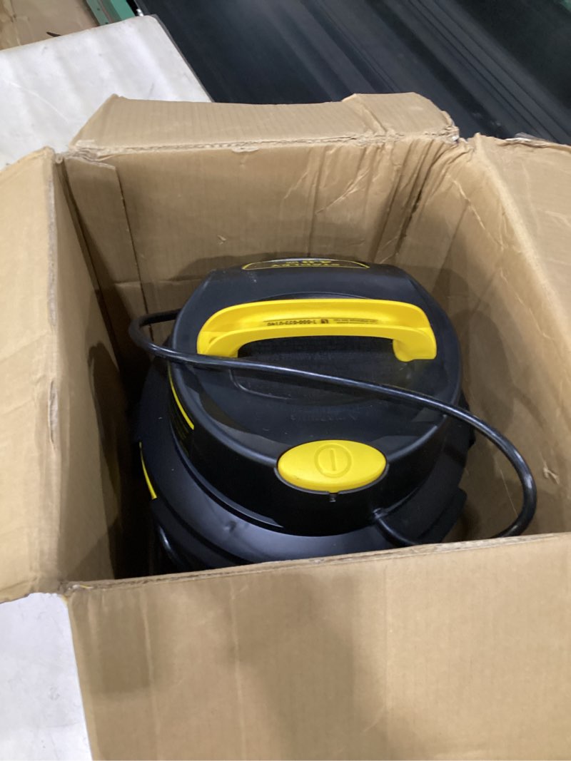Condition photo showing As Is for stanley - sl18129 wet/dry vacuum, 4 gallon, 4 horsepower, stainless steel tank silver+yellow